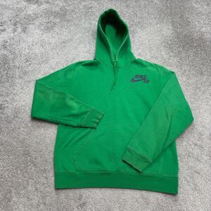 Nike SB Fleece Hoodie Pullover Sweatshirt Mens Small Lucky Green Activewear